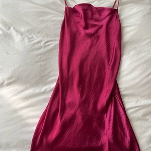 Satin Mini Dress